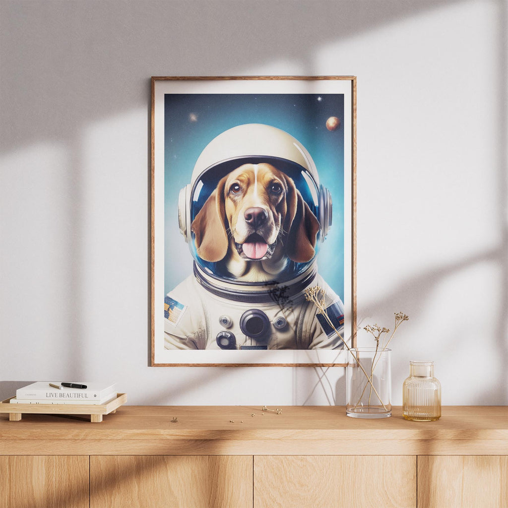 Basset Hound Astronaut Dog Series image 8