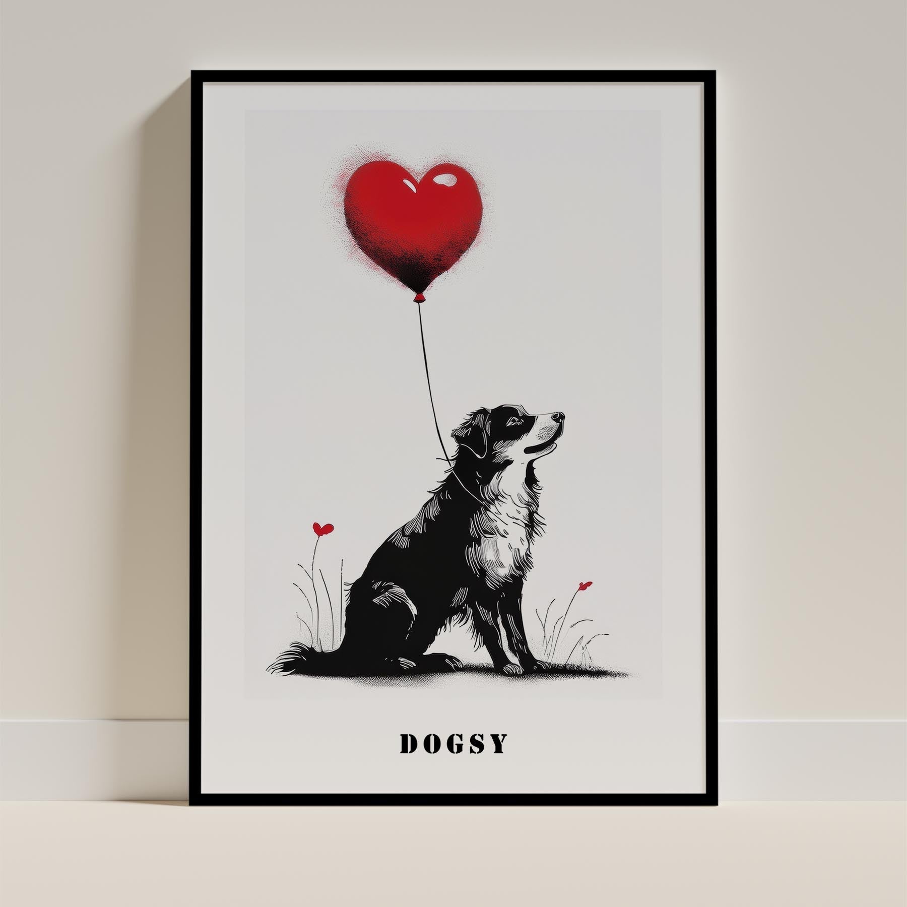 Australian Shepherd Dog Art Print Unframed Vol 2 | 11 Unique Designs | Wall Art Gift for Dog Lovers | Dogsy & Co