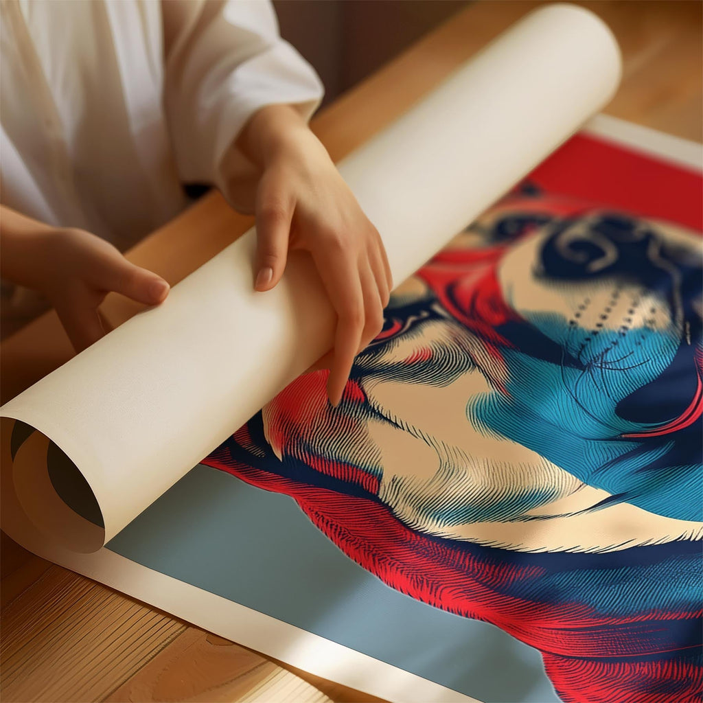 Akita Inu HOPE Series Inspired by the Obama Poster image 1