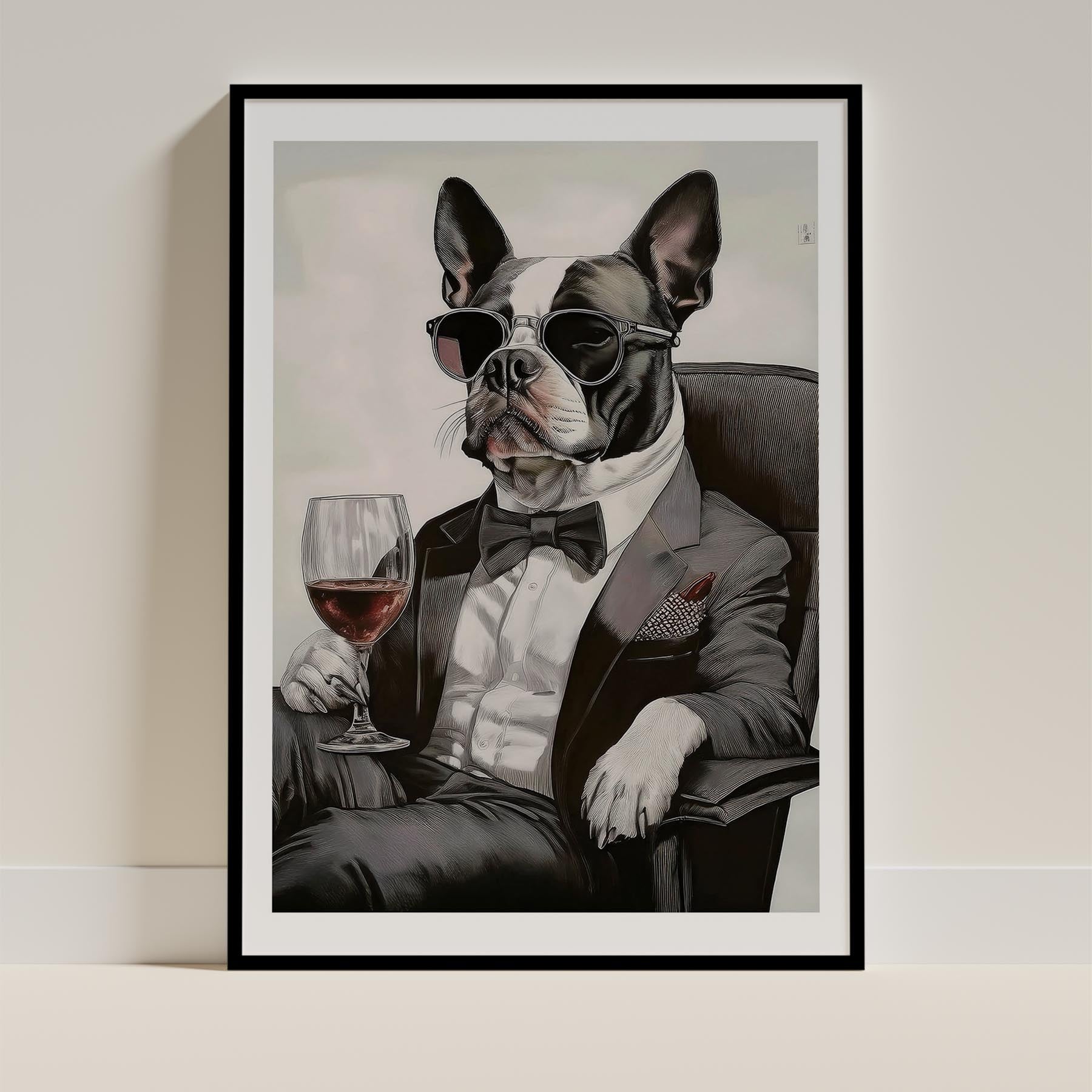 Boston Terrier Dog Art Print Unframed Vol 1 | 11 Unique Designs | Wall Art Gift for Dog Lovers - Image 6 | Dogsy & Co