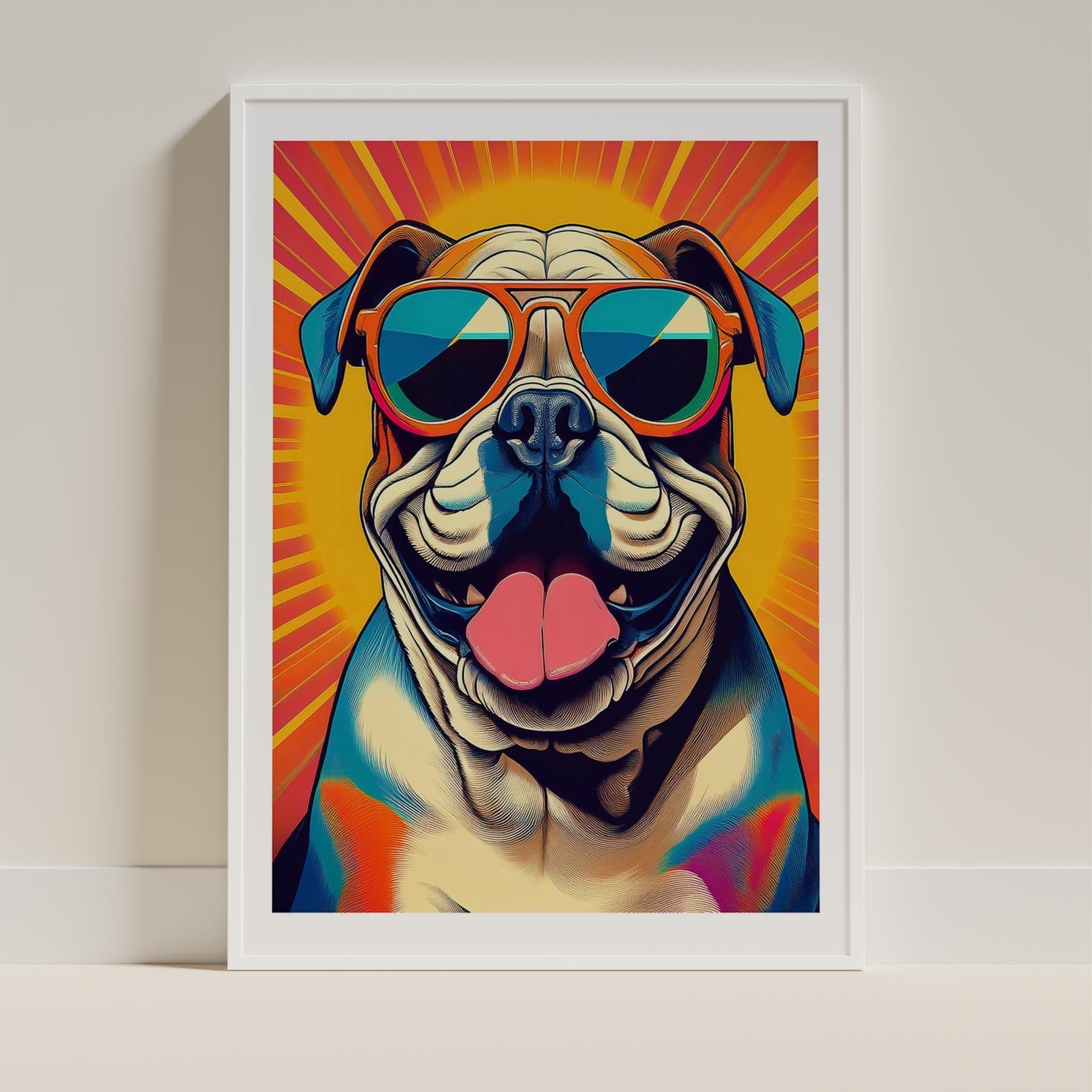 Bull Dog In Colourful Sunnies 2 image 11