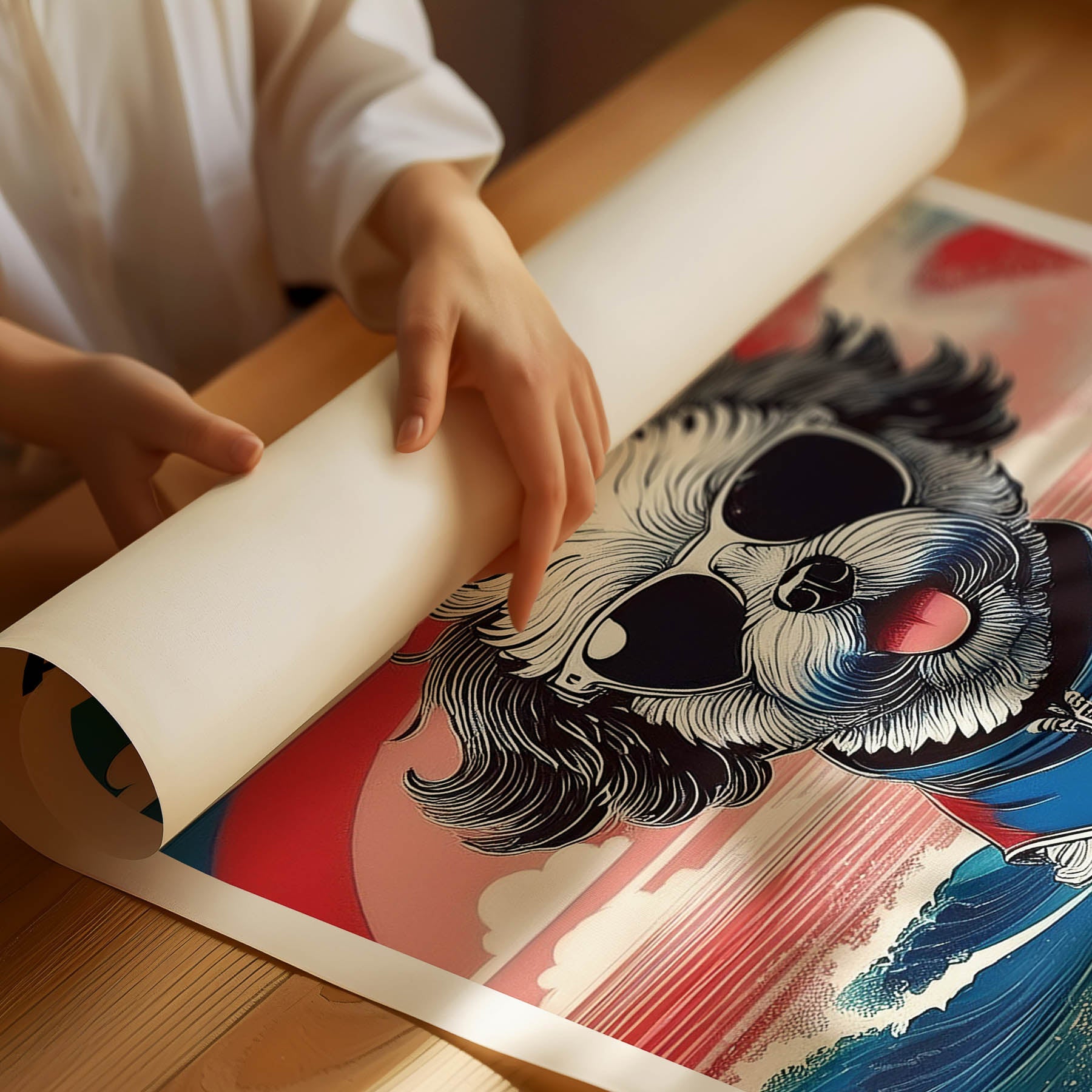 Pomapoo Hokosai Surfer Dogs 1 image 3