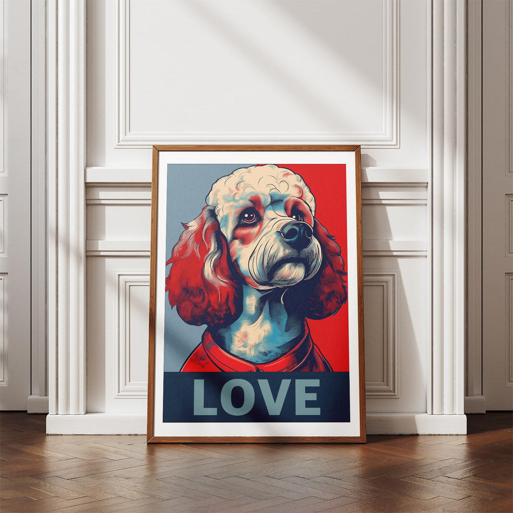 Poodle LOVE Series Inspired by the Obama Poster image 4