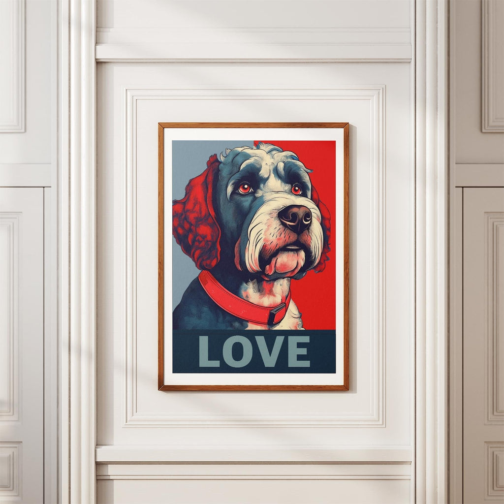 Spanish Water Dog LOVE Series Inspired by the Obama Poster image 3