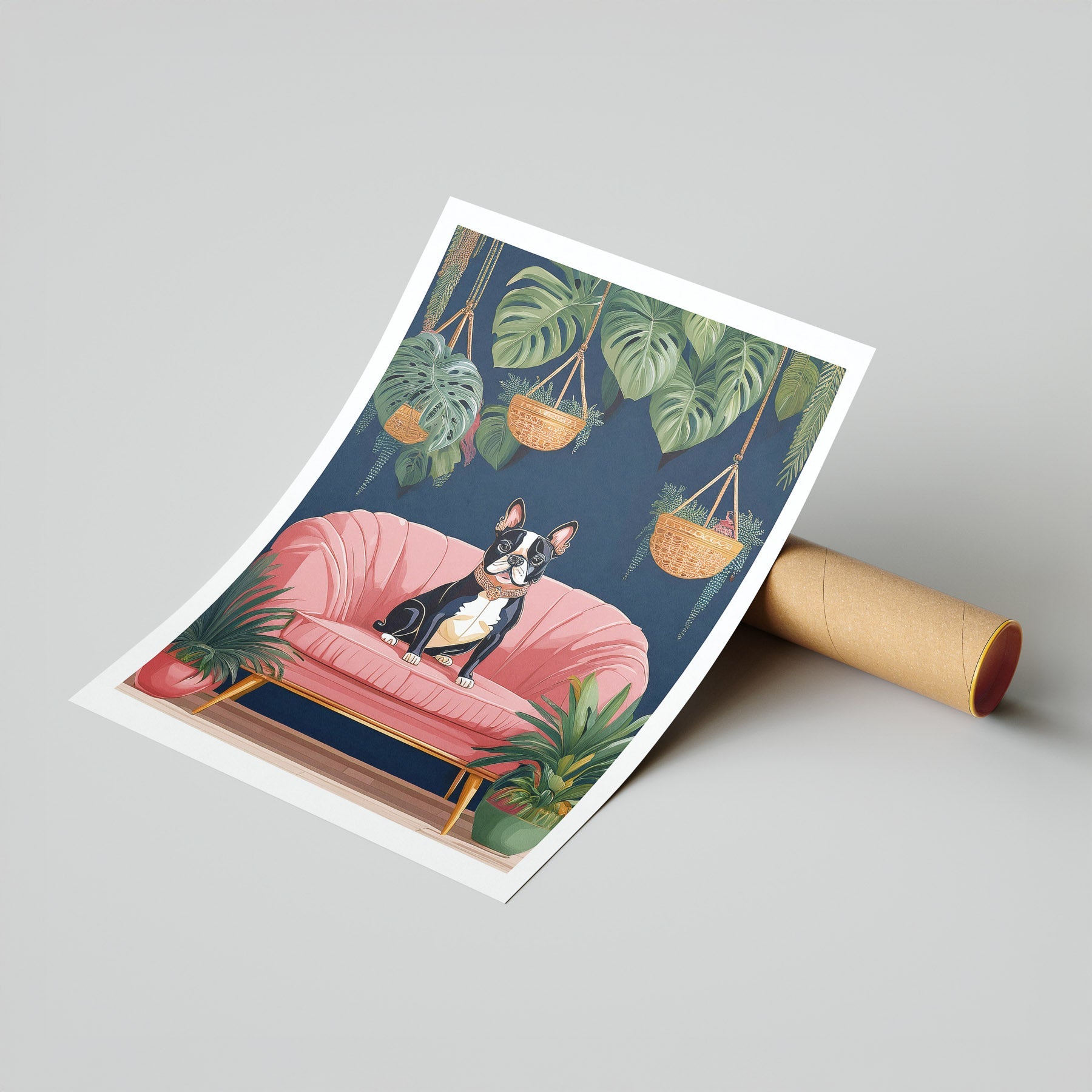 Boston Terrier Just Lounging Around 1 image 7