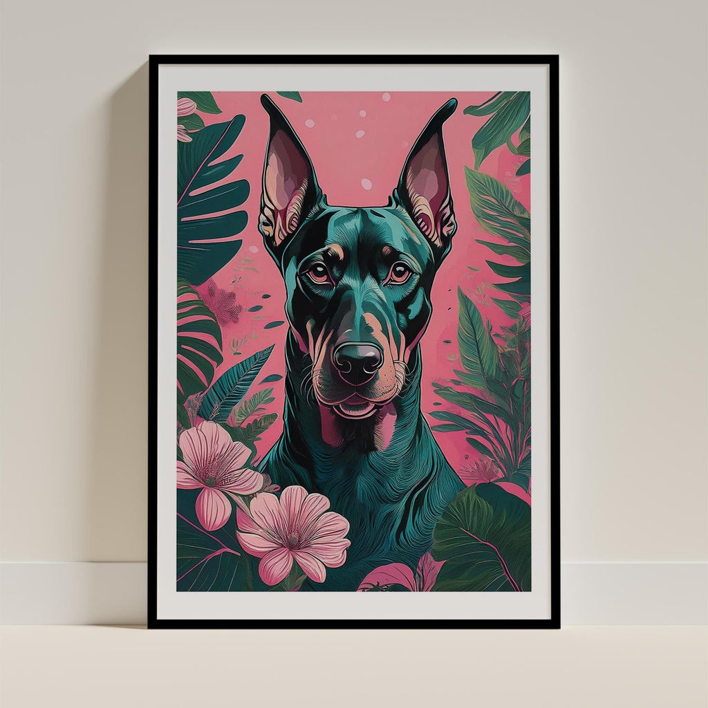 Doberman Flowery Dog image 12