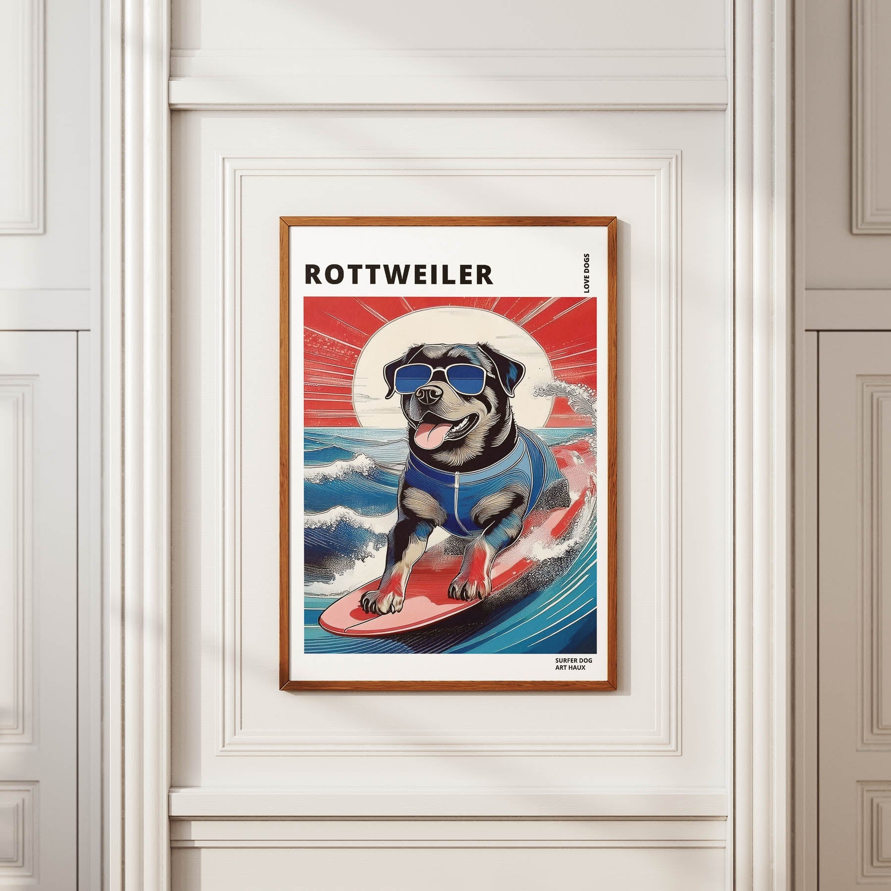 Rottweiler Hokosai Surfer Dogs 1 image 2