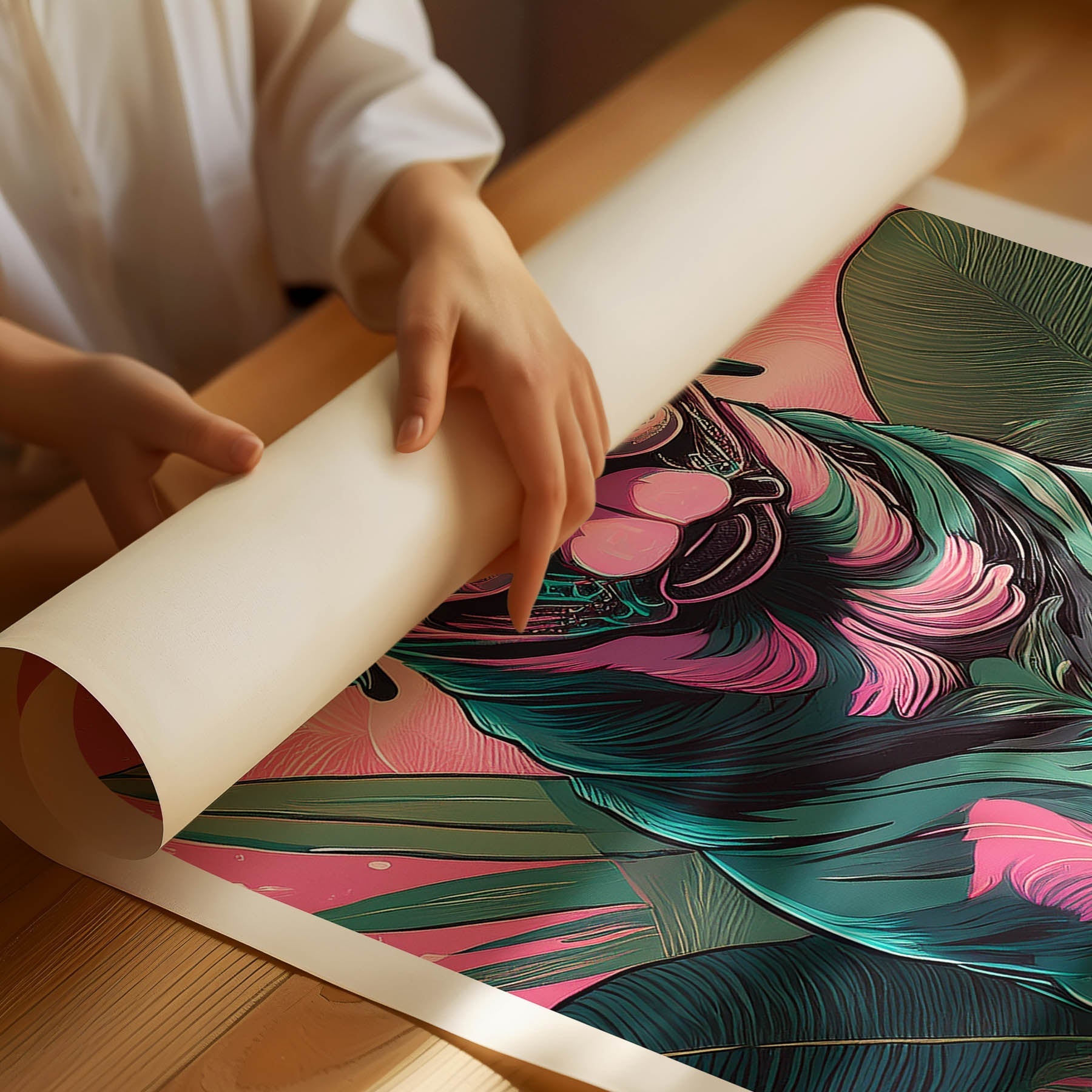 Dogue De Bordeaux Flowery Dog image 1