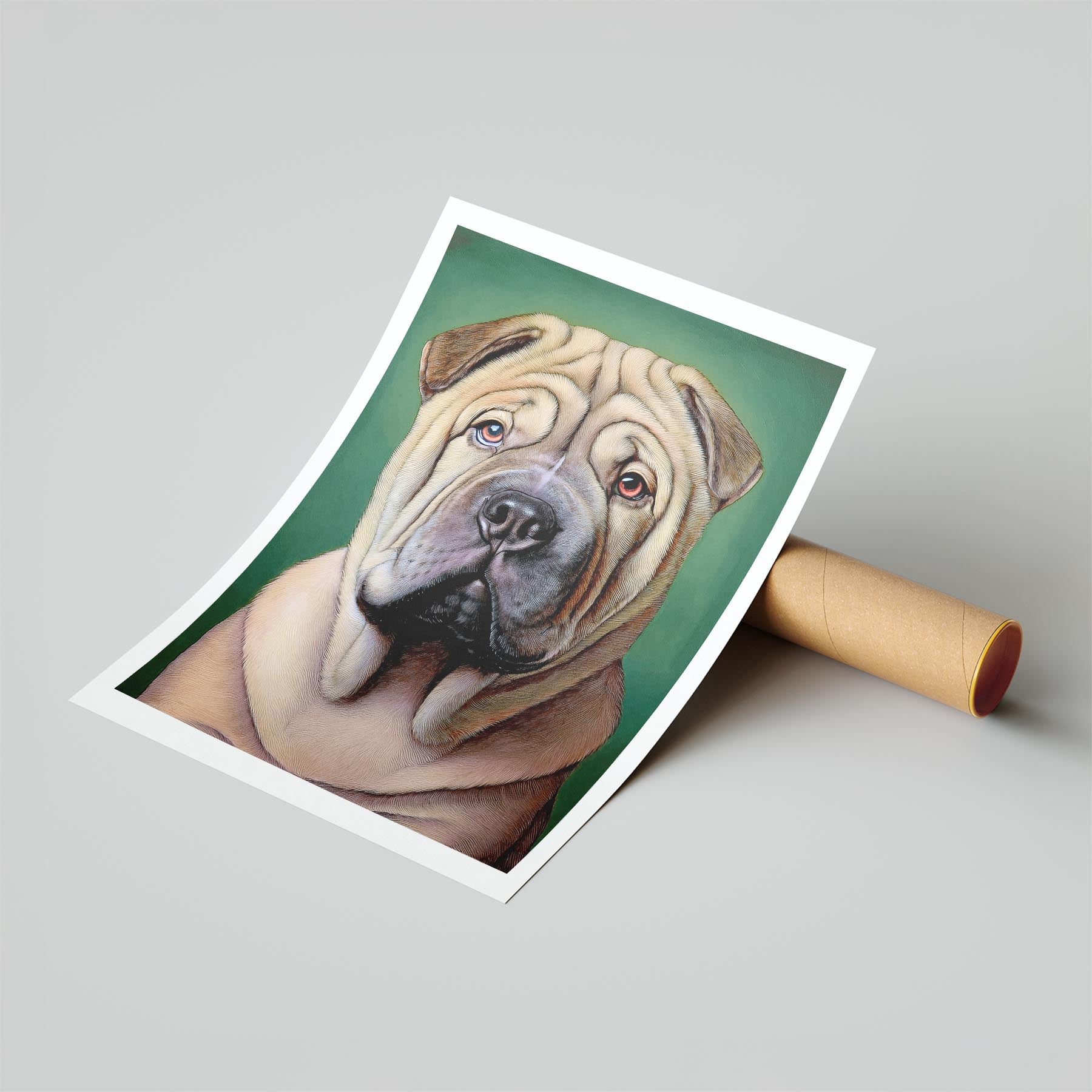 Shar Pei Green Painted Series image 6