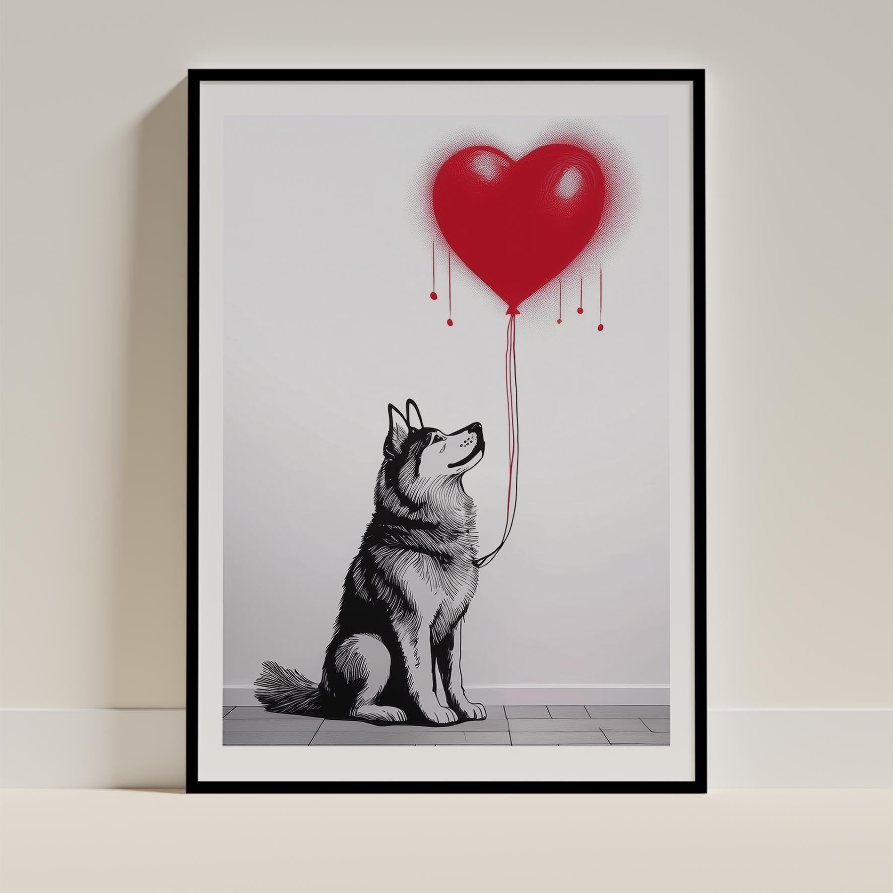 Alaskan Malamute DOGSY Series inspired by the Art of Banksy image 0