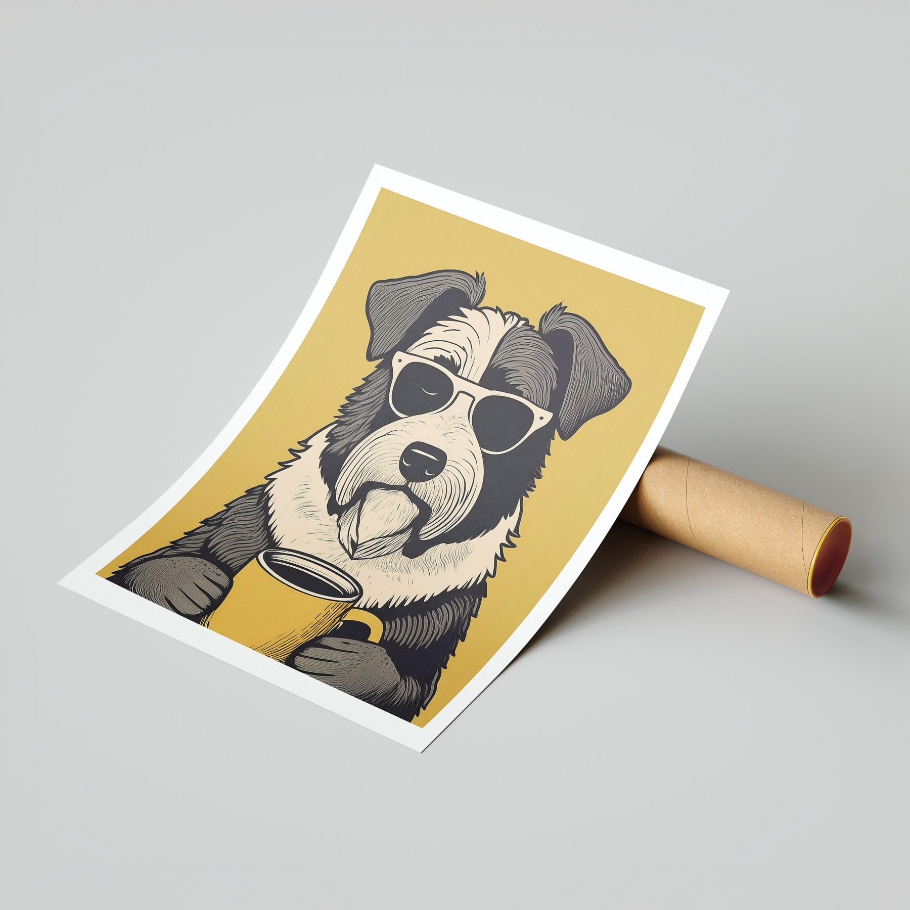 Old English Sheepdog Chillin Coffee Dog image 7