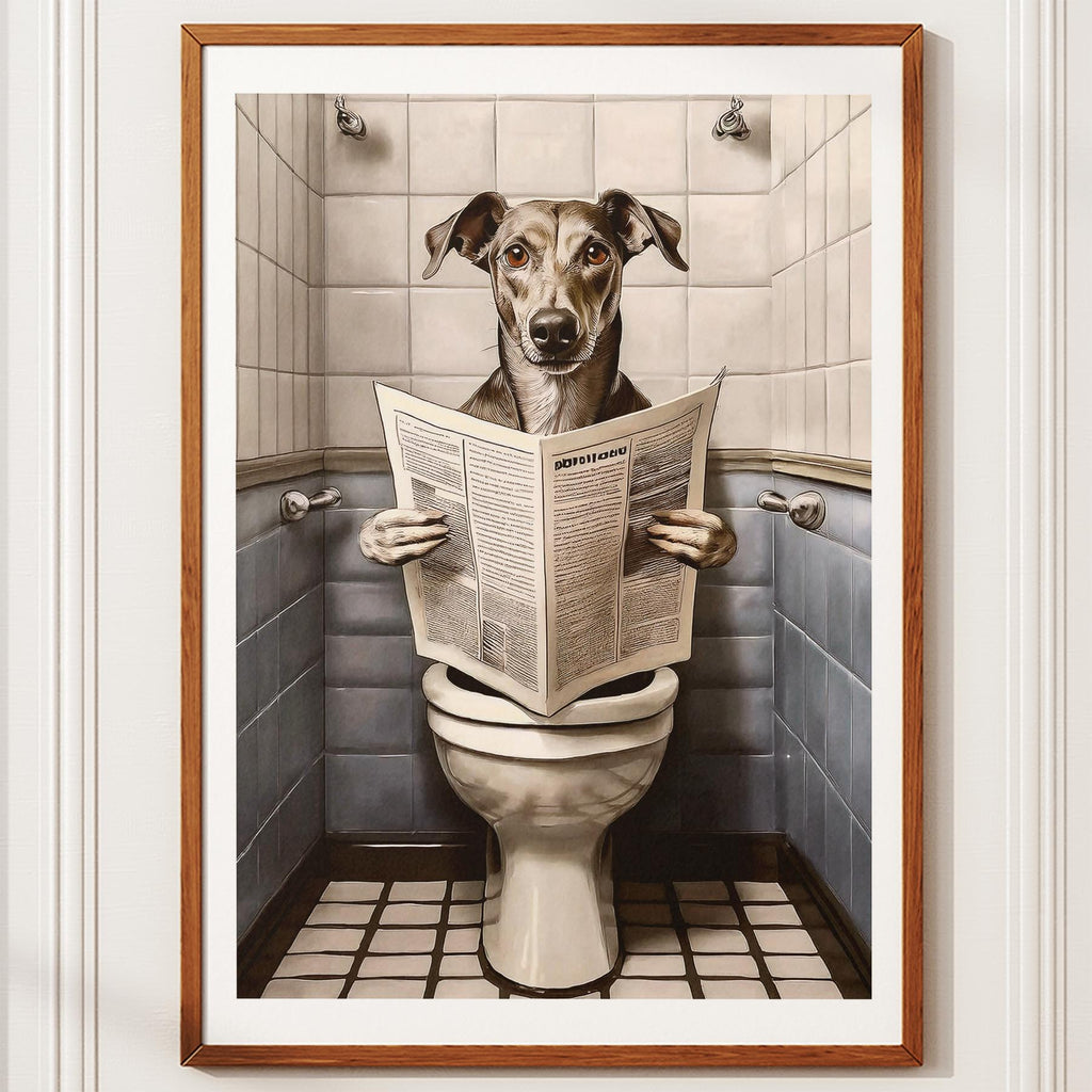 Greyhound Toilet Humour Dog Series 3 image 10