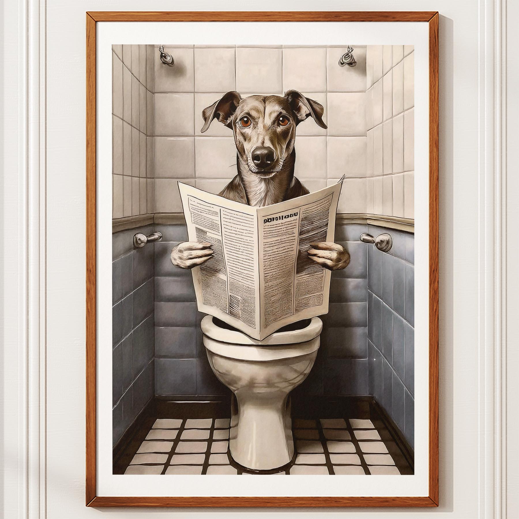 Greyhound Toilet Humour Dog Series 3 image 10
