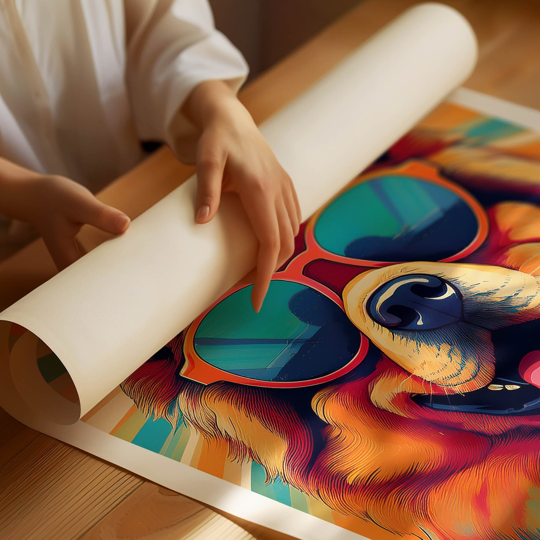 Chow Chow In Colourful Sunnies 1 image 3