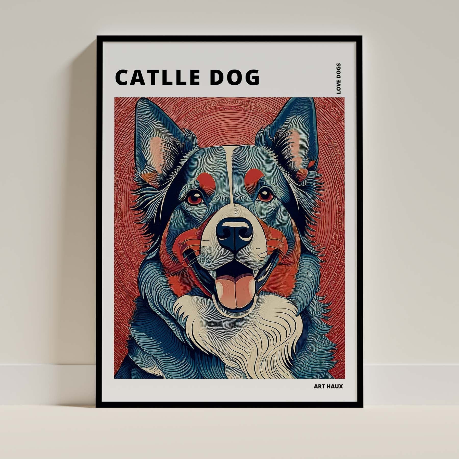 Australian Cattle Dog Dog Art Print Unframed Vol 1 | 11 Unique Designs | Wall Art Gift for Dog Lovers - Image 2 | Dogsy & Co