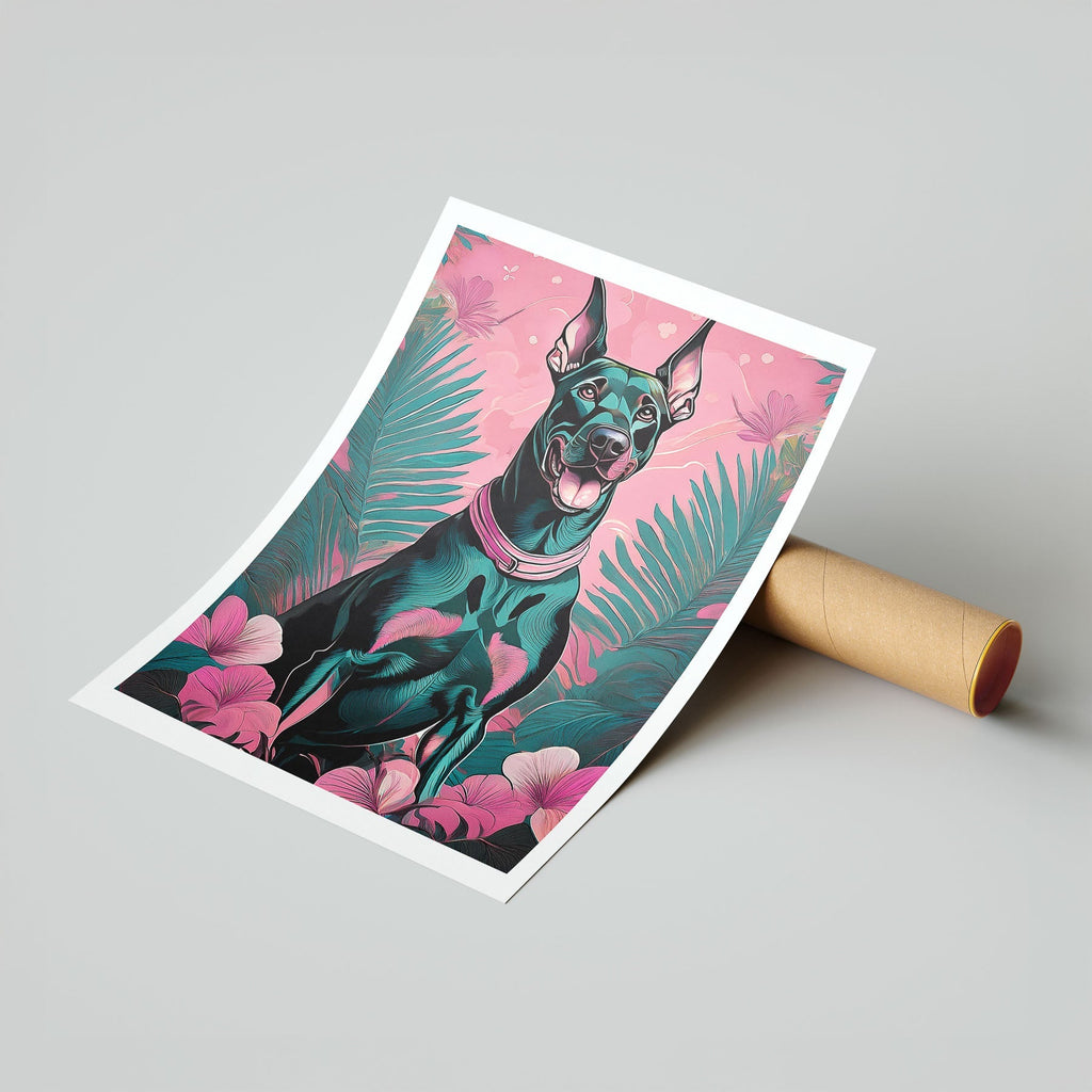 Doberman Flowery Dog image 7