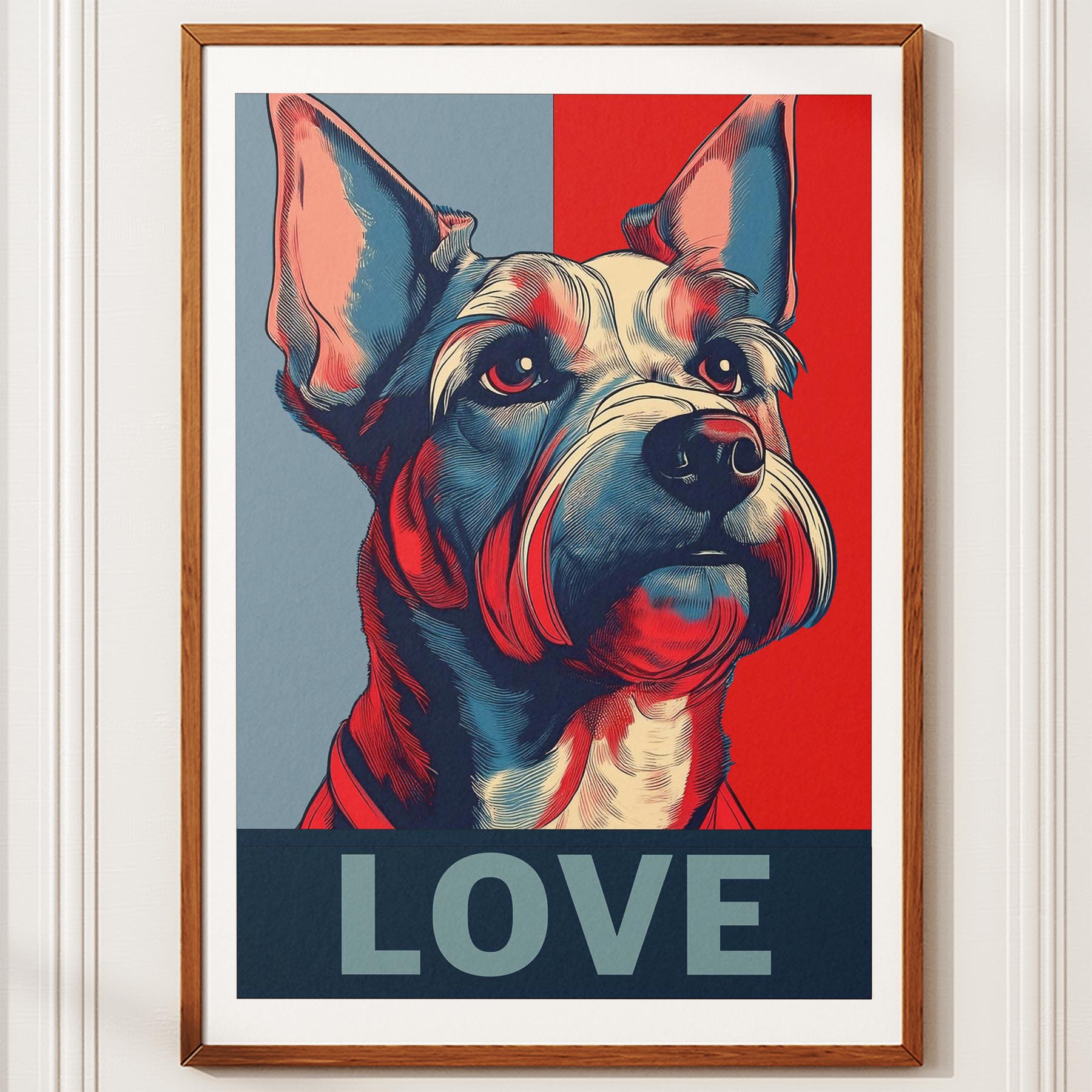 Australian Terrier LOVE Series Inspired by the Obama Poster image 10
