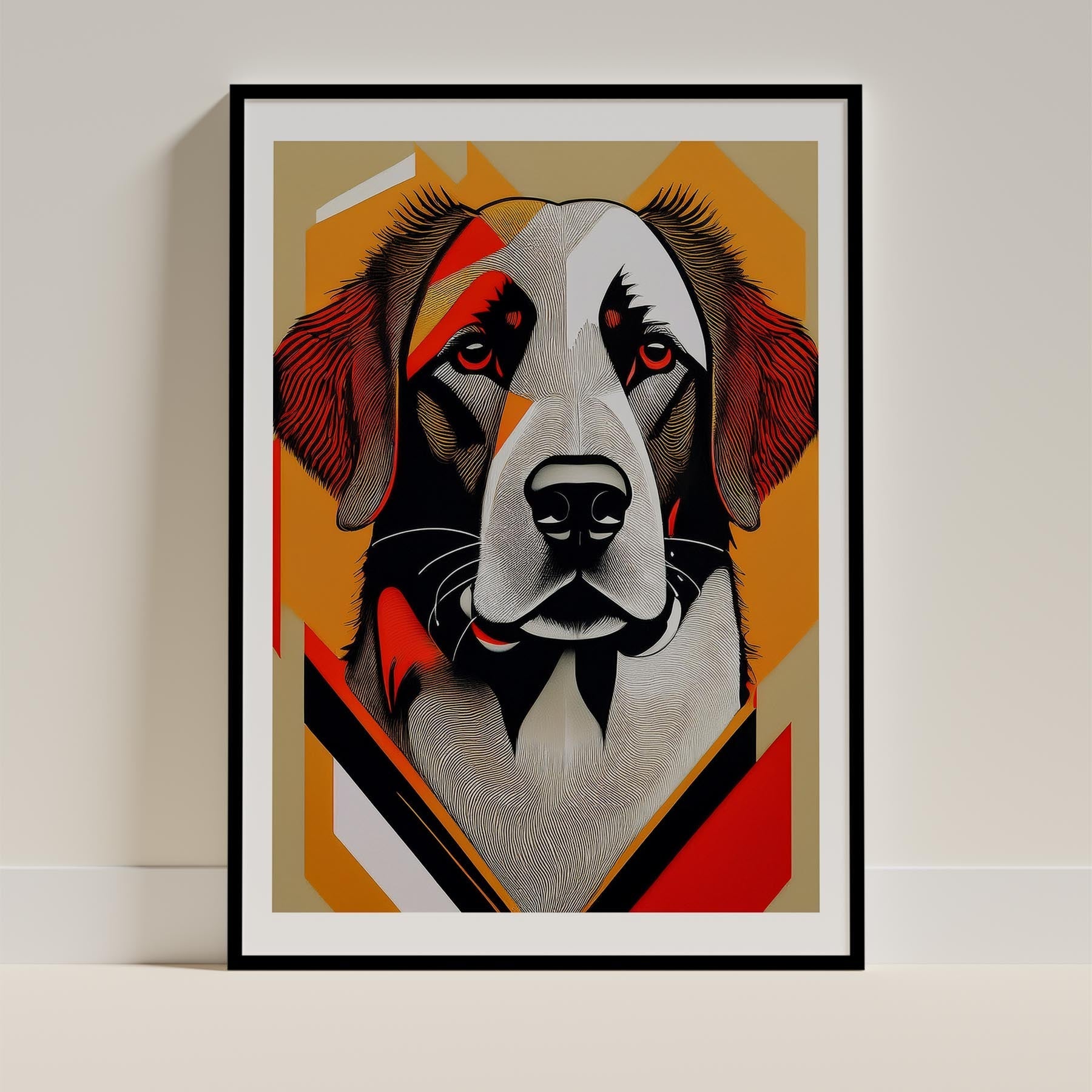 Murray River Retriever Geometric Orange Series image 0