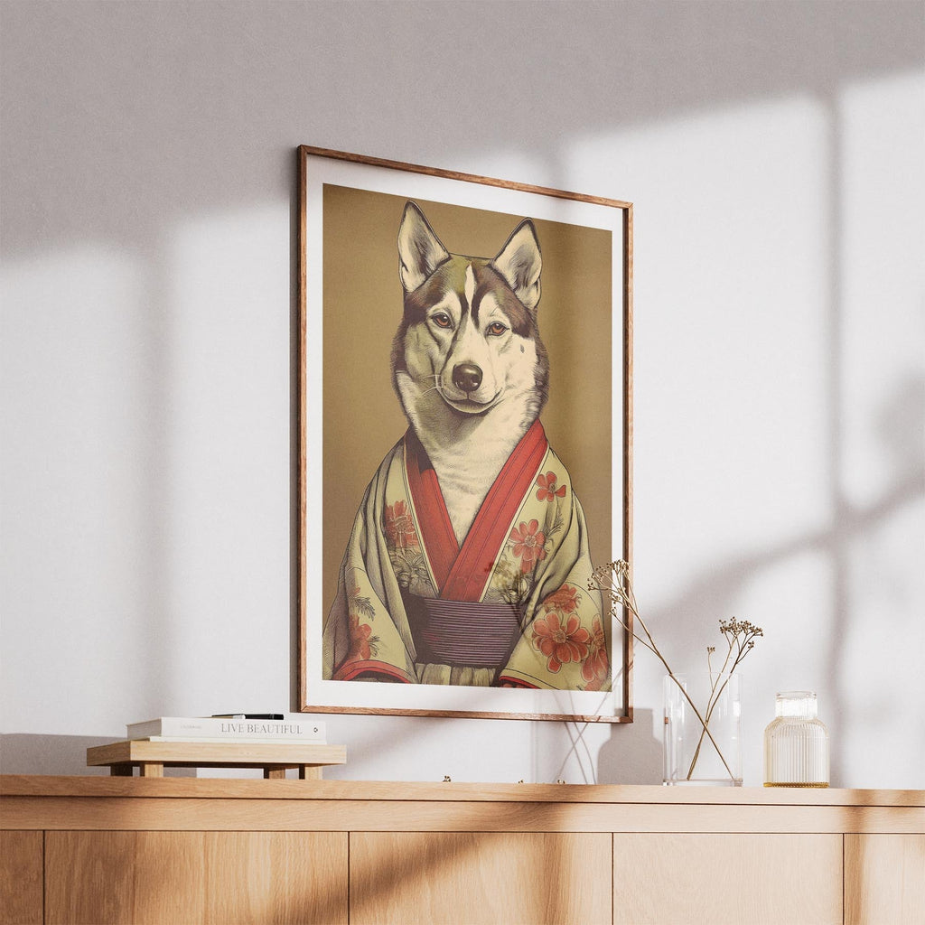 Siberian Husky Japanse Kimono Dog Series image 5