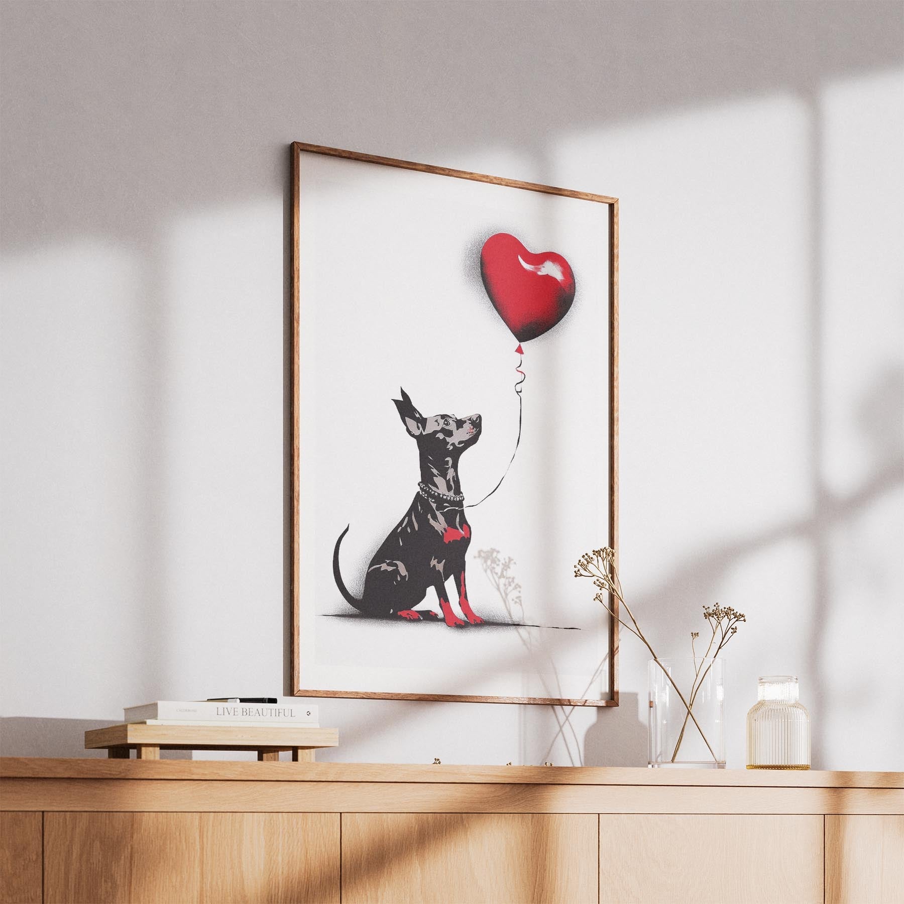 Miniature Pinscher DOGSY Series inspired by the Art of Banksy image 5