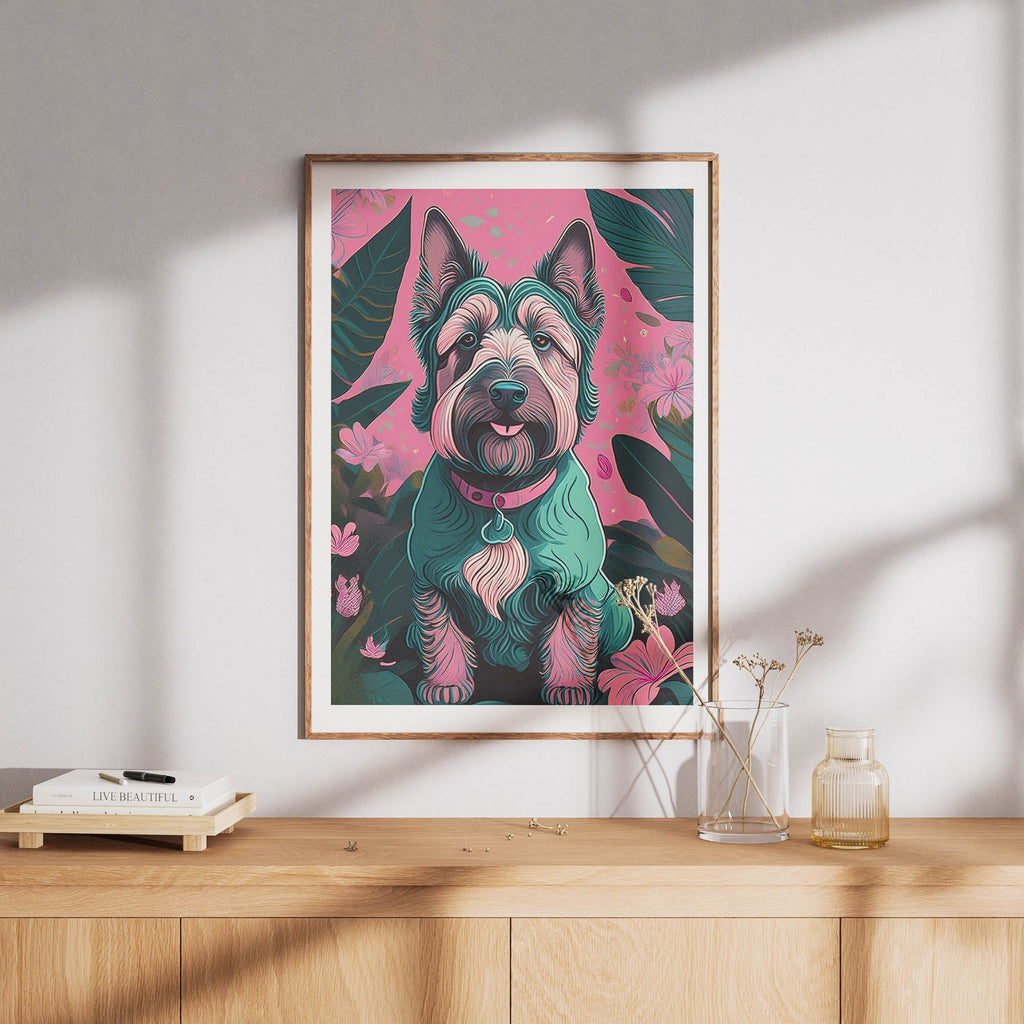 Irish Terrier Flowery Dog image 8