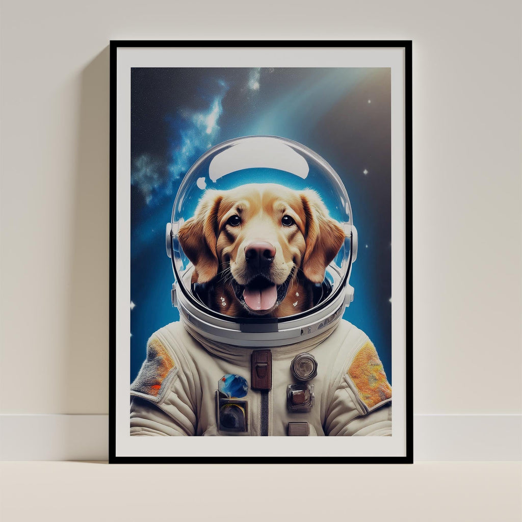 Curly Coated Retriever Astronaut Dog Series image 11