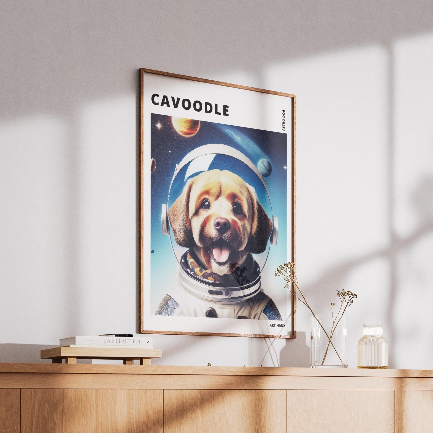 Cavoodle Astronaut Dog Series with Text Astro Dog image 5