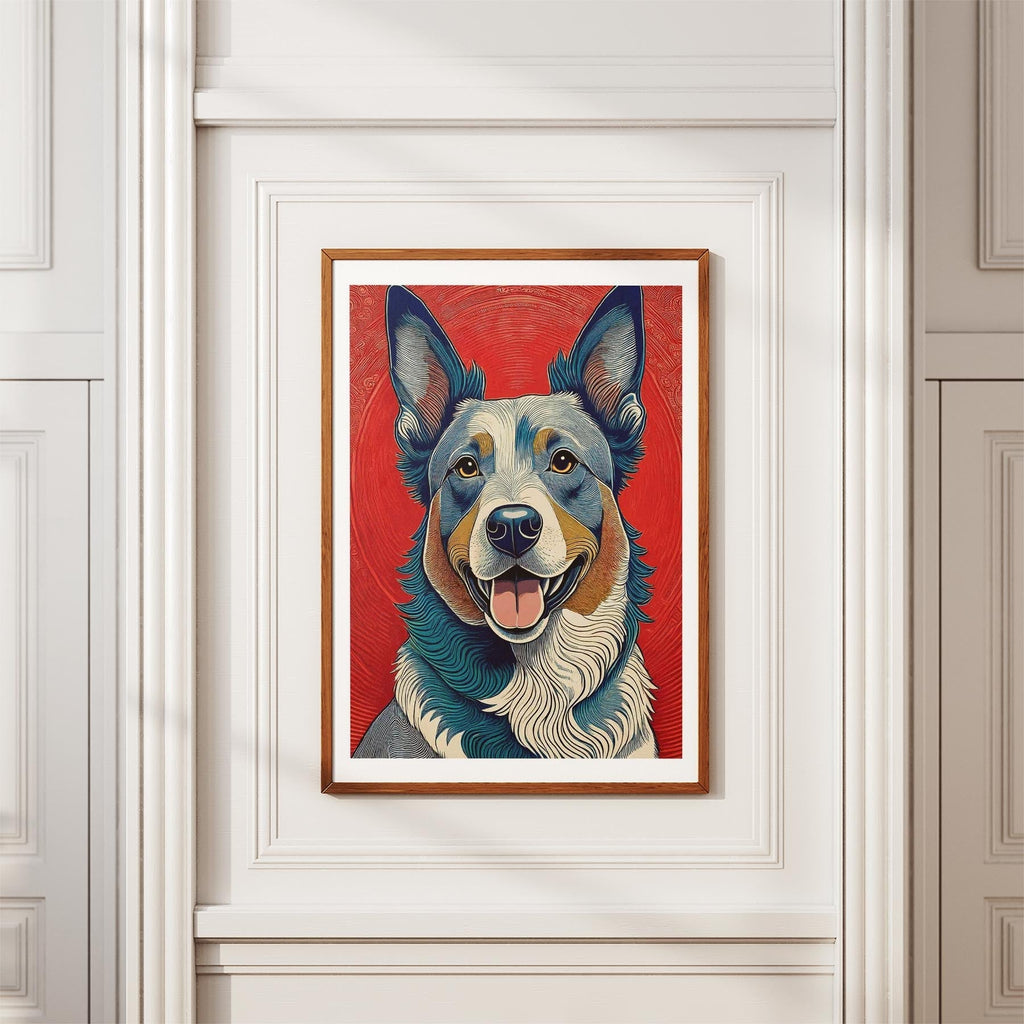 Cattle Dog Hokusai Japanese Inspired Dog Series image 3
