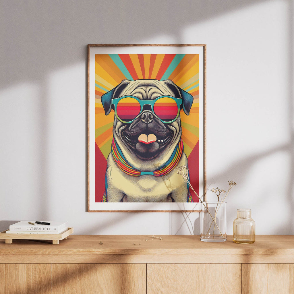 Pug In Colourful Sunnies 1 image 8