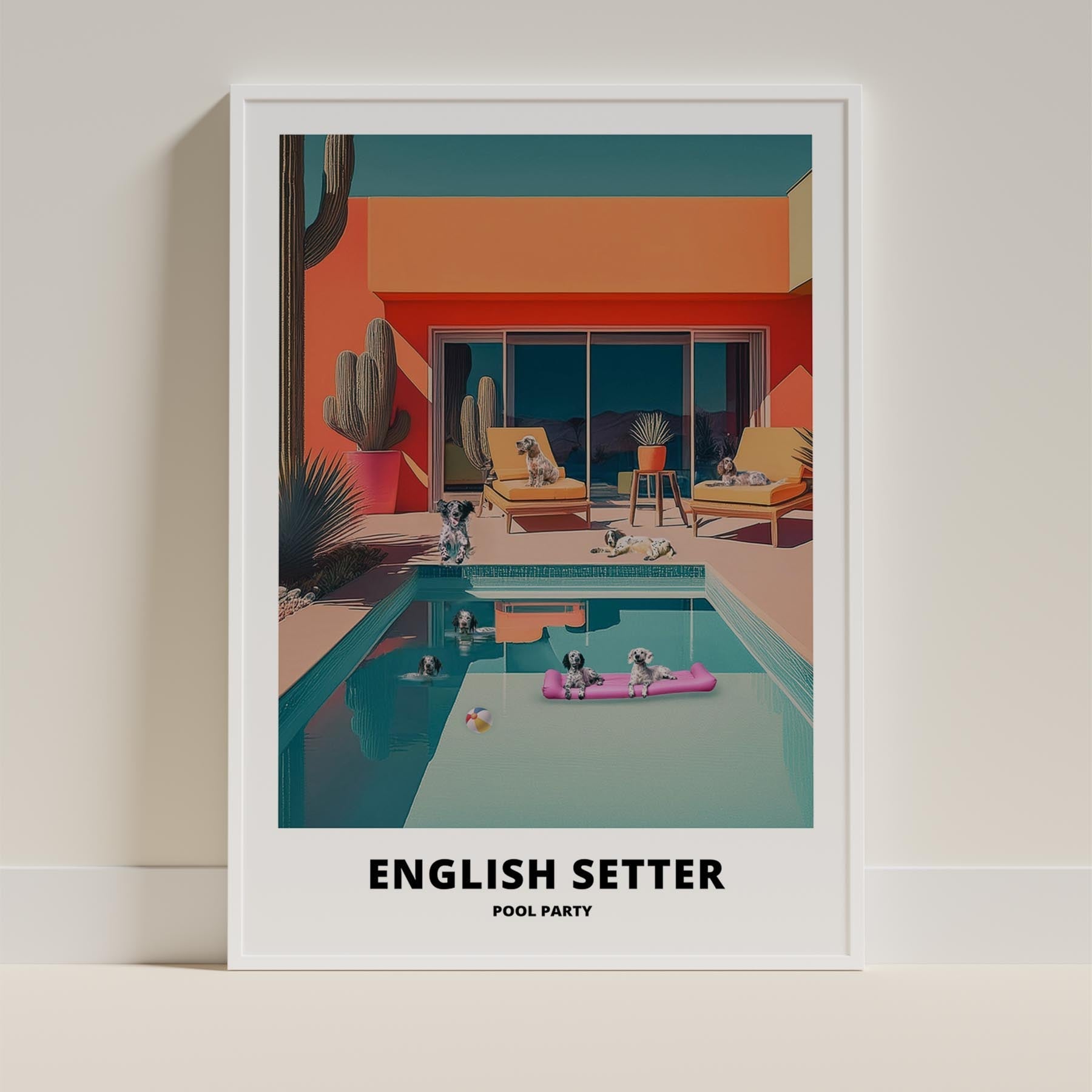 English Setter Pool Party image 11