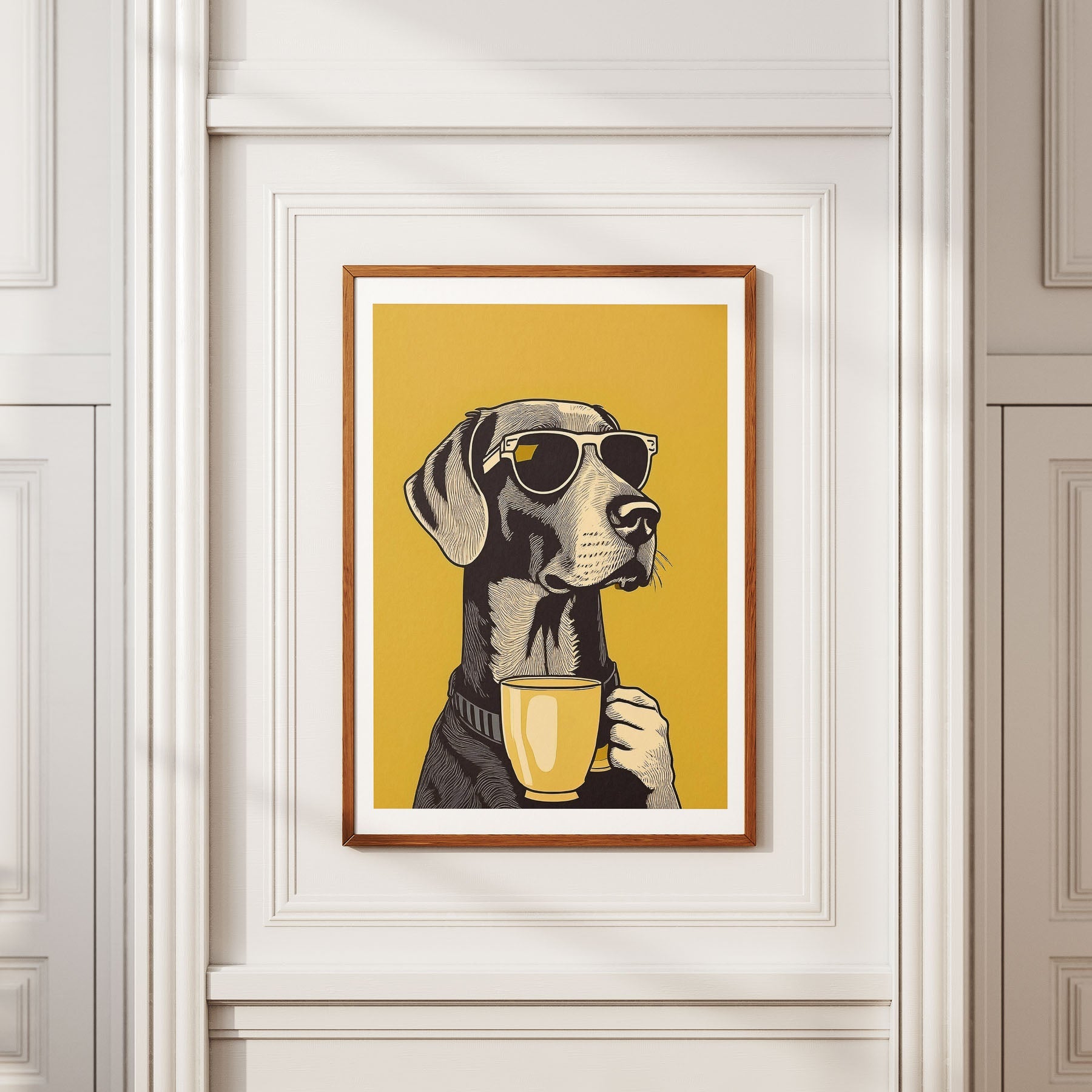 German Pointer Chillin Coffee Dog image 2