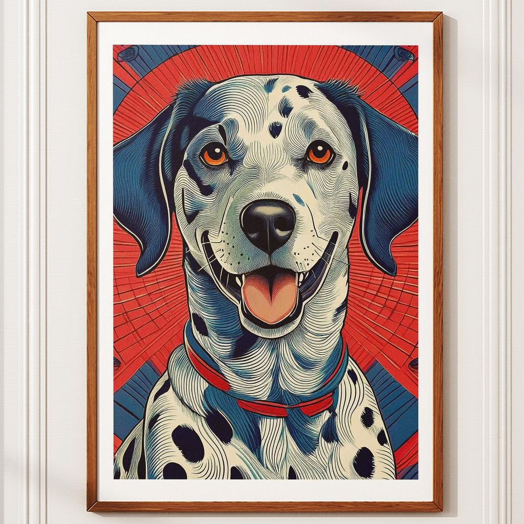 Dalmatian Hokusai Japanese Inspired Dog Series image 10