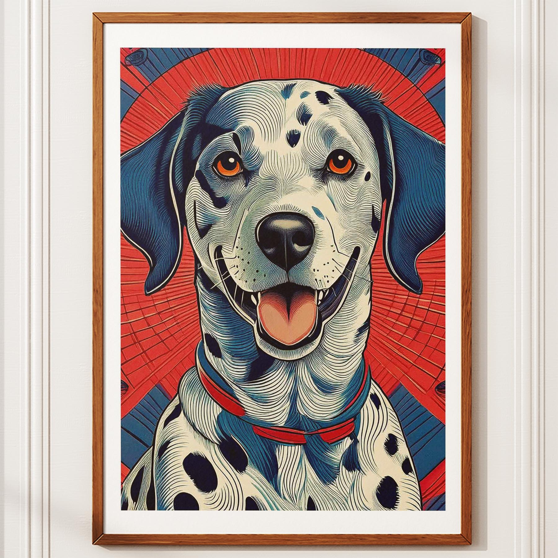 Dalmatian Hokusai Japanese Inspired Dog Series image 10