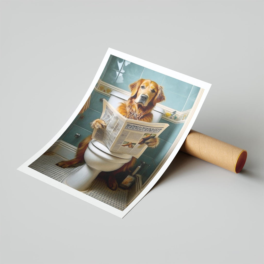 Golden Retriever Toilet Humour Dog Series 3 image 6
