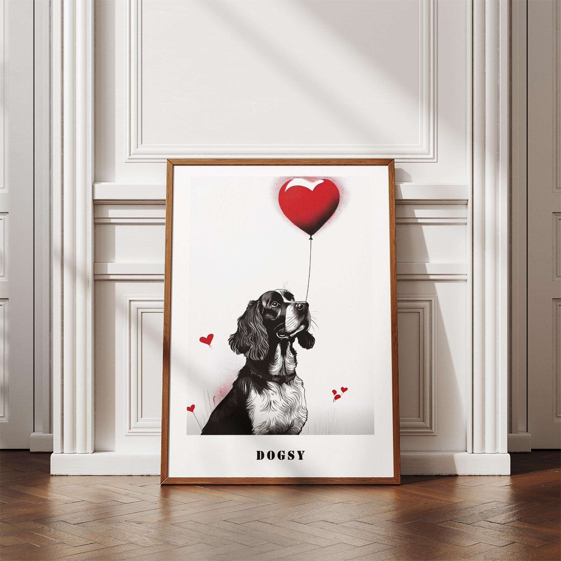 English Springer Spaniel DOGSY Series inspired by the Art of Banksy with text Do image 4