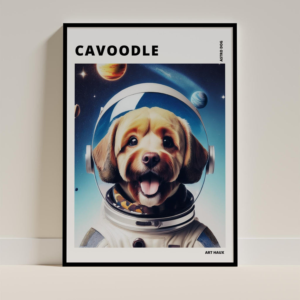 Cavoodle Astronaut Dog Series with Text Astro Dog image 0