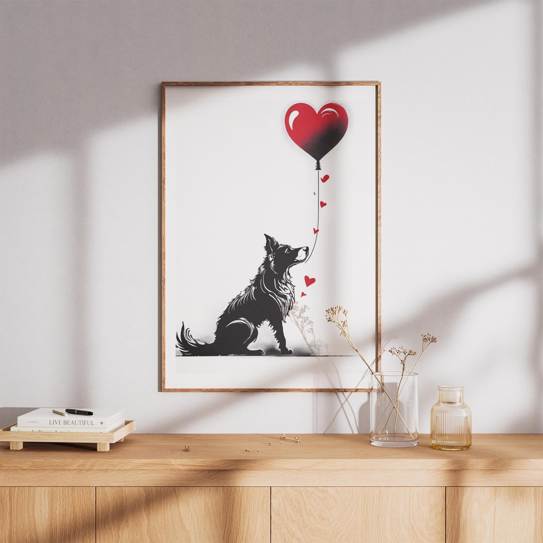 Border Collie DOGSY Series inspired by the Art of Banksy image 8