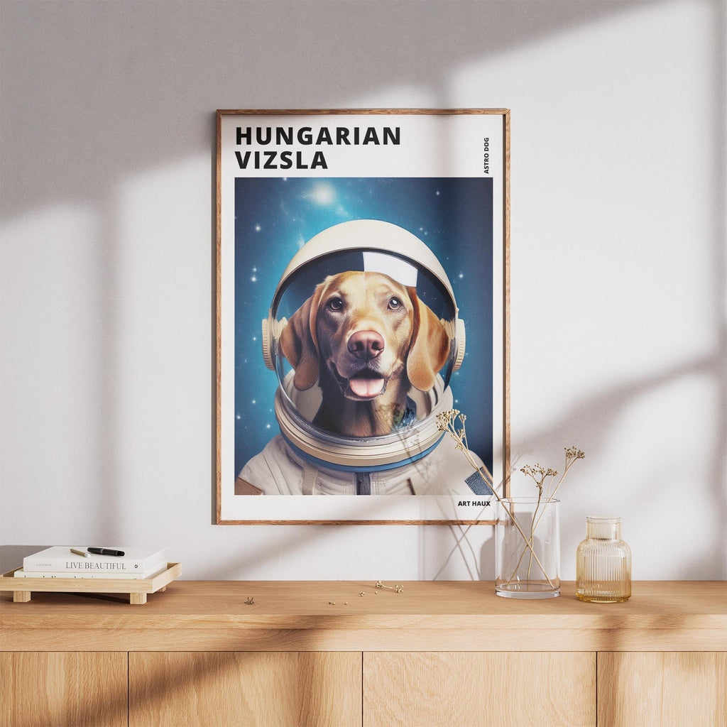 Hungarian Vizsla Astronaut Dog Series with Text Astro Dog image 8