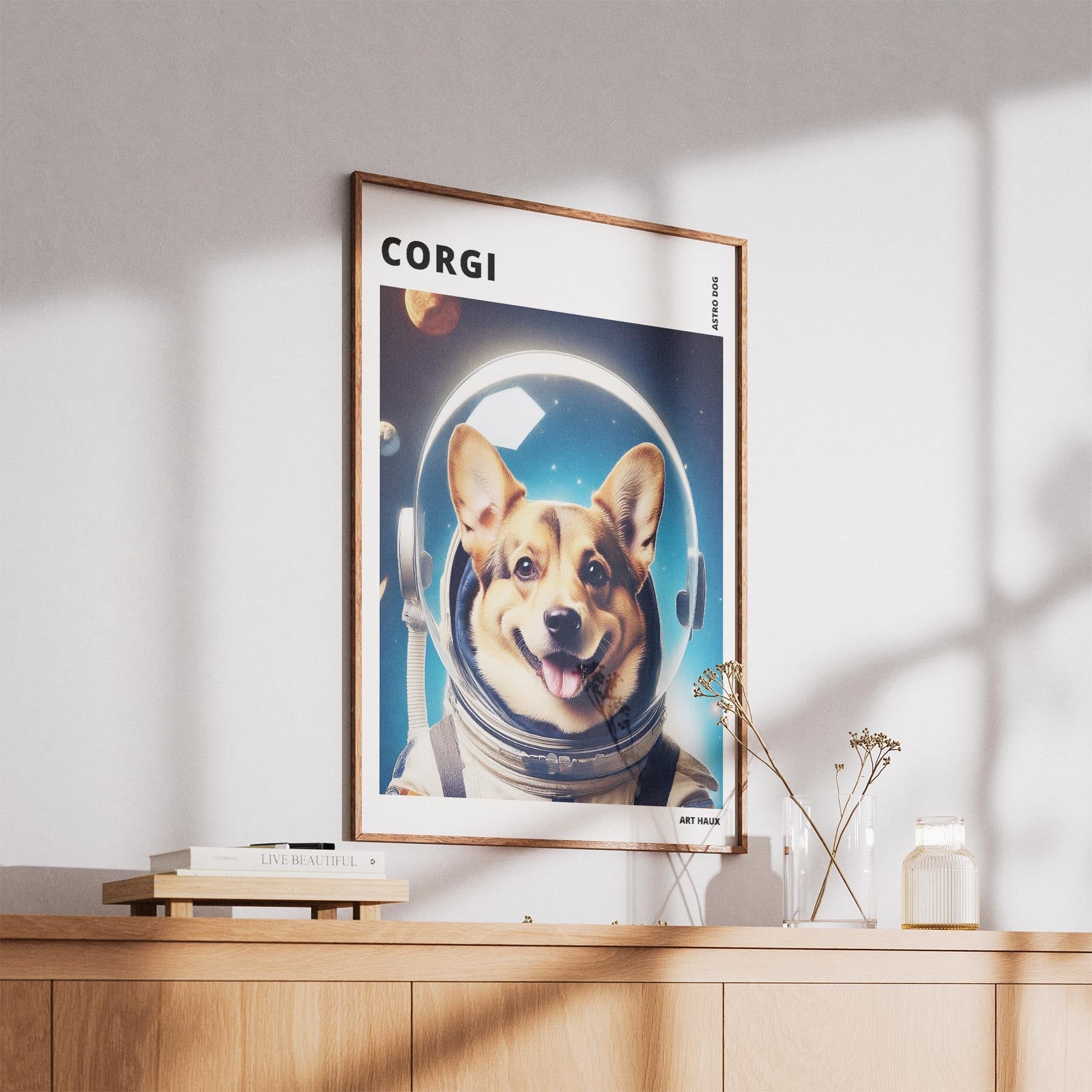 Corgi Astronaut Dog Series with Text Astro Dog image 5