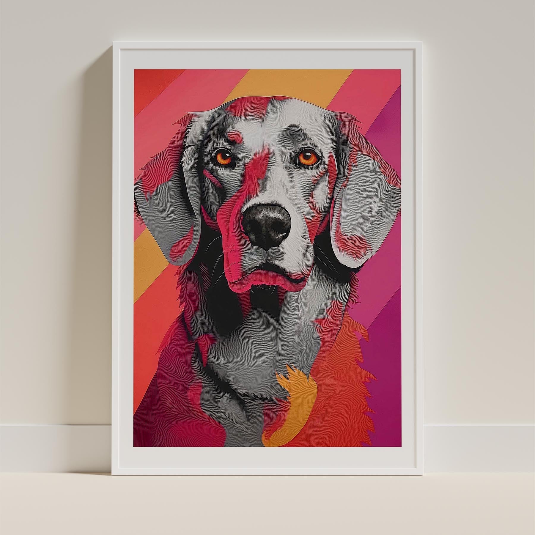 Curly Coated Retriever Modern Pop Dog Series image 9