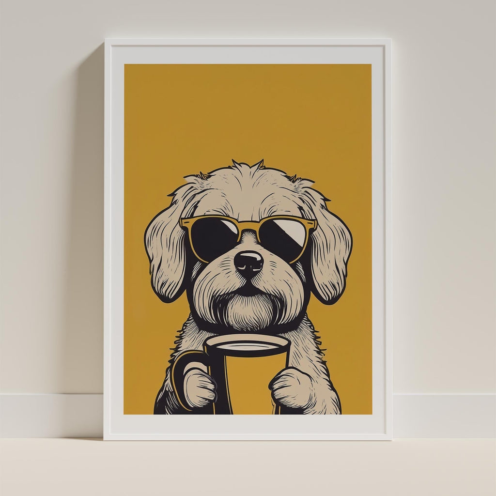 Maltese Chillin Coffee Dog image 9