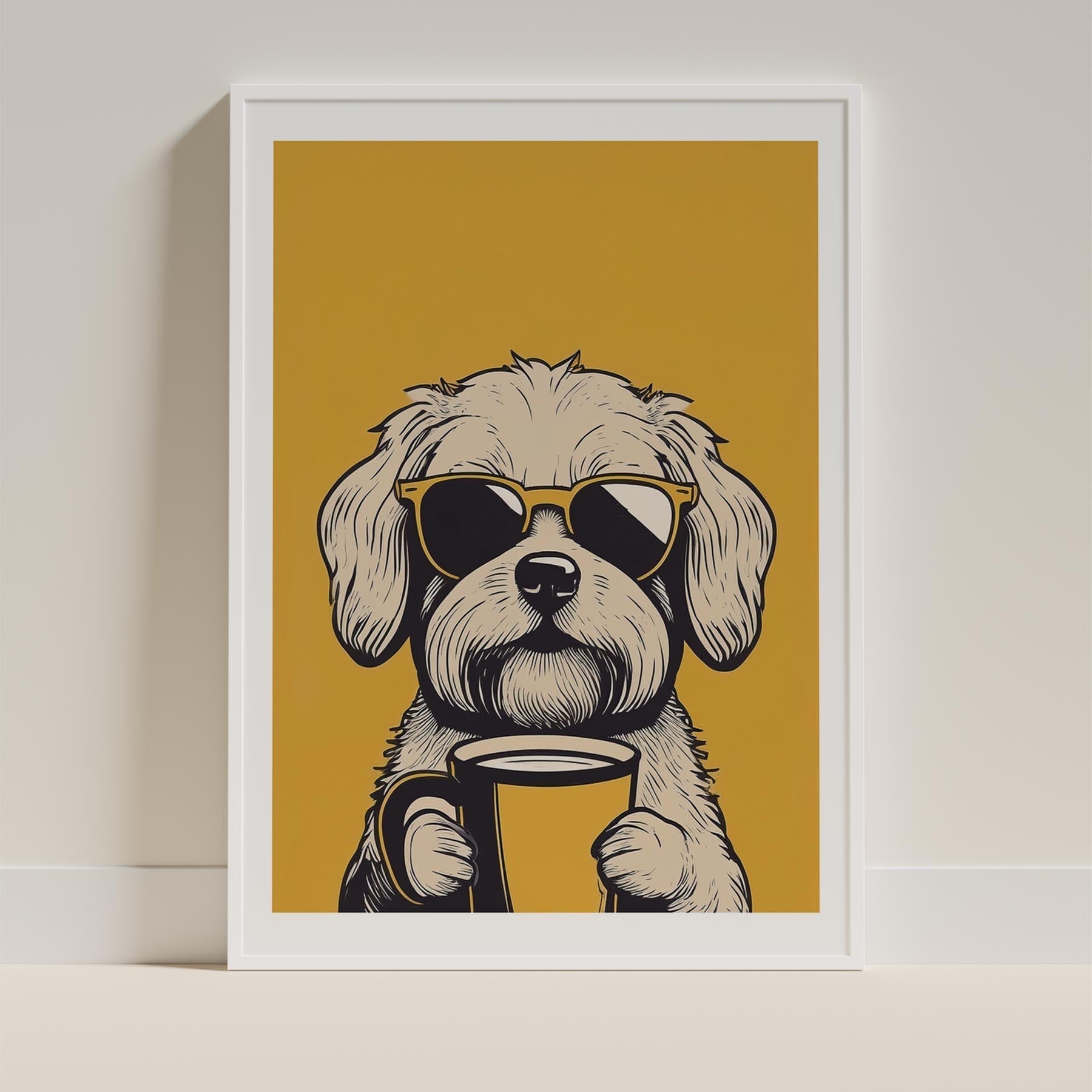 Maltese Chillin Coffee Dog image 9