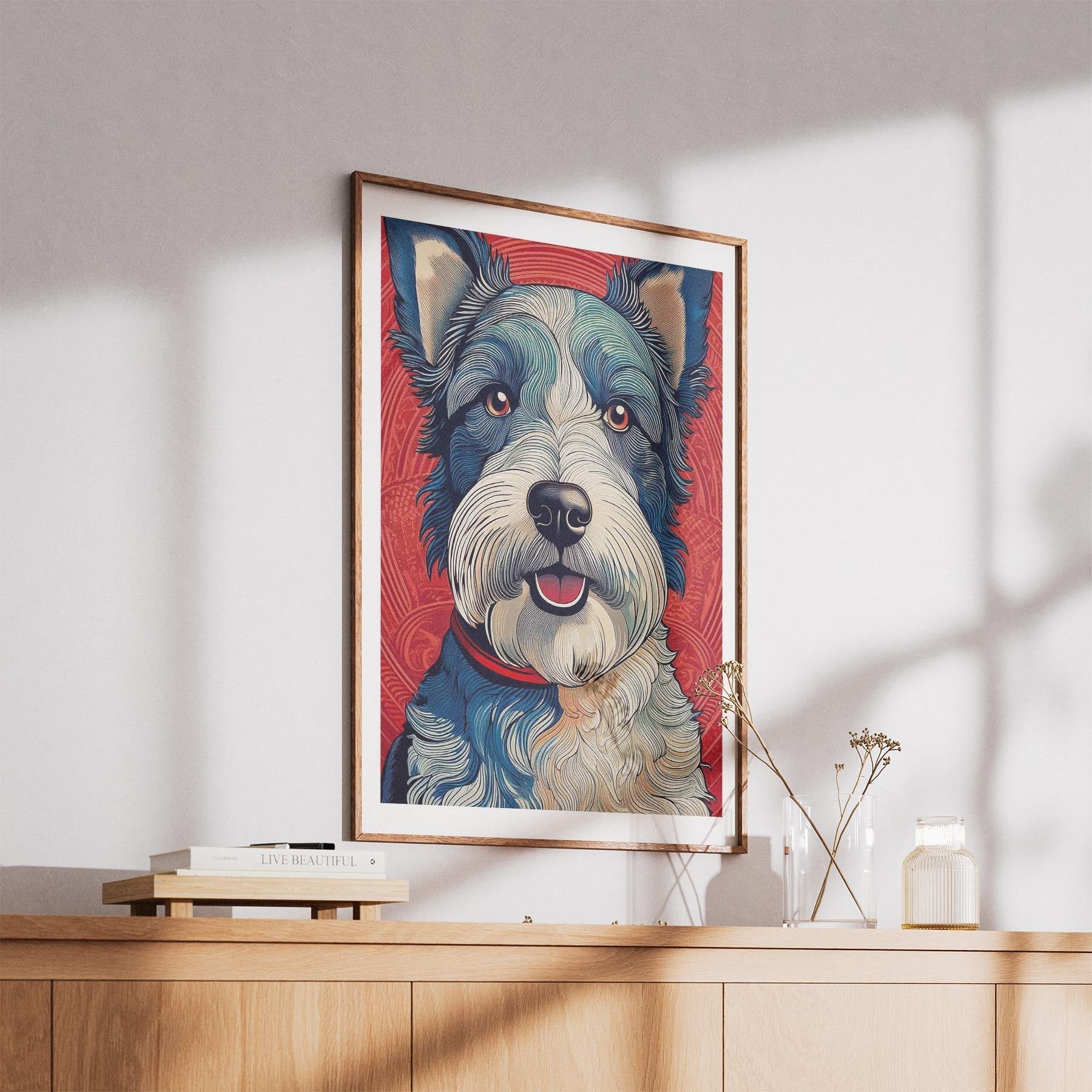 Fox Terrier Hokusai Japanese Inspired Dog Series image 5