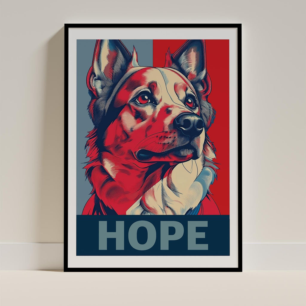 German Spitz HOPE Series Inspired by the Obama Poster image 0