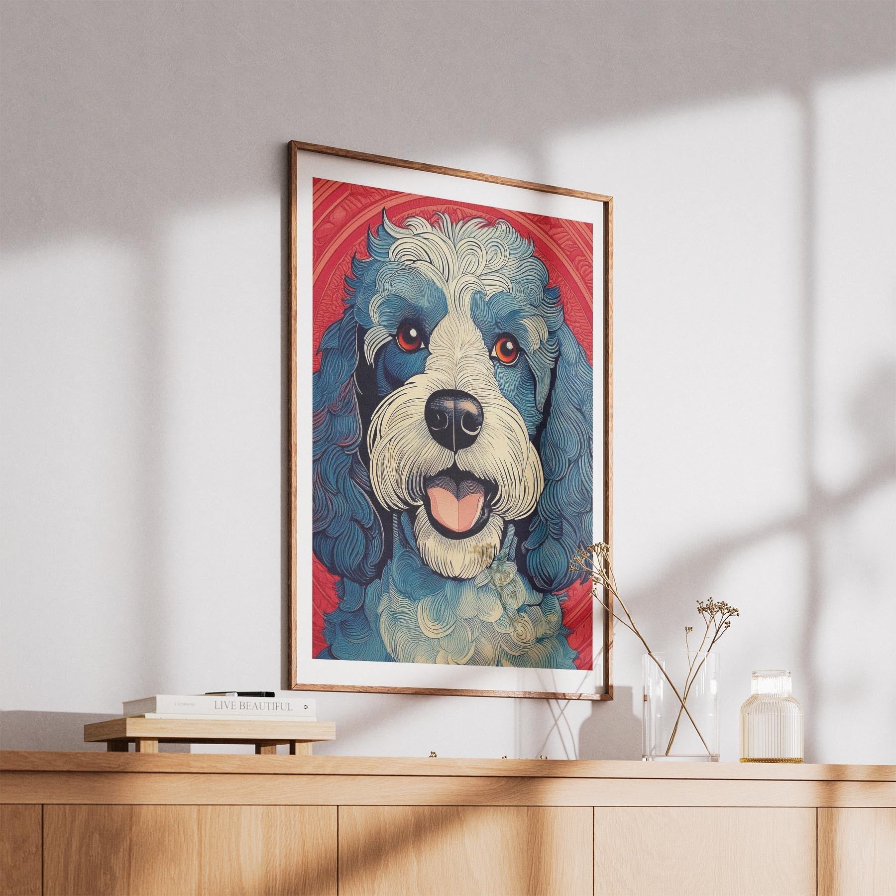 Cavoodle Hokusai Japanese Inspired Dog Series image 5