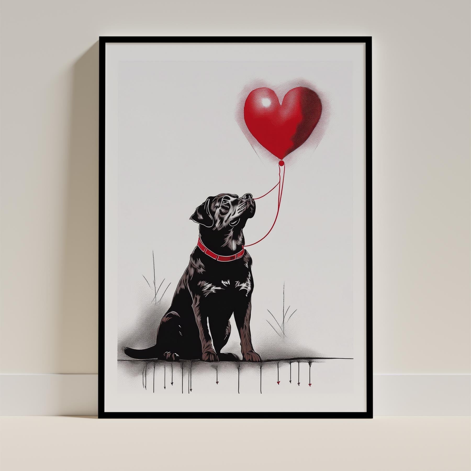 Rottweiler DOGSY Series inspired by the Art of Banksy image 11