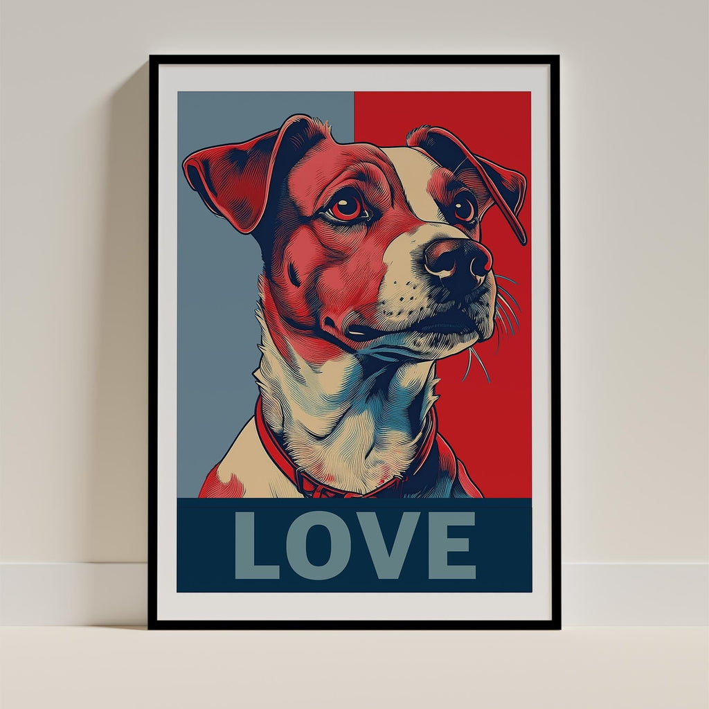 Jack Russell LOVE Series Inspired by the Obama Poster image 0