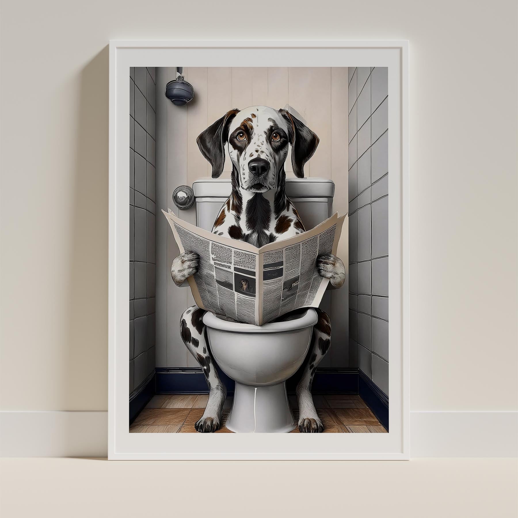 Dalmatian Toilet Humour Dog Series image 9