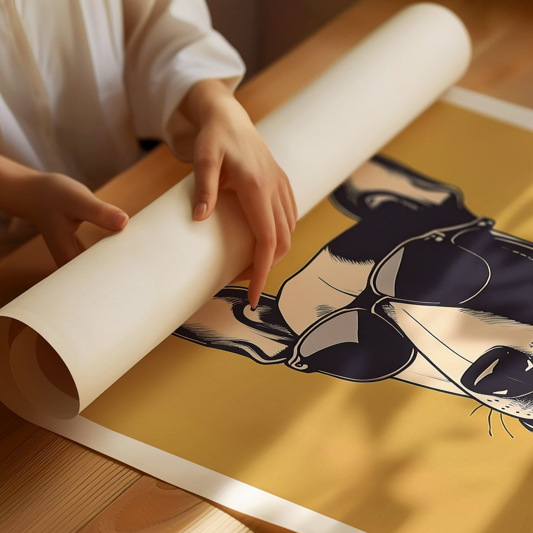 Bull Terrier Chillin Coffee Dog image 3