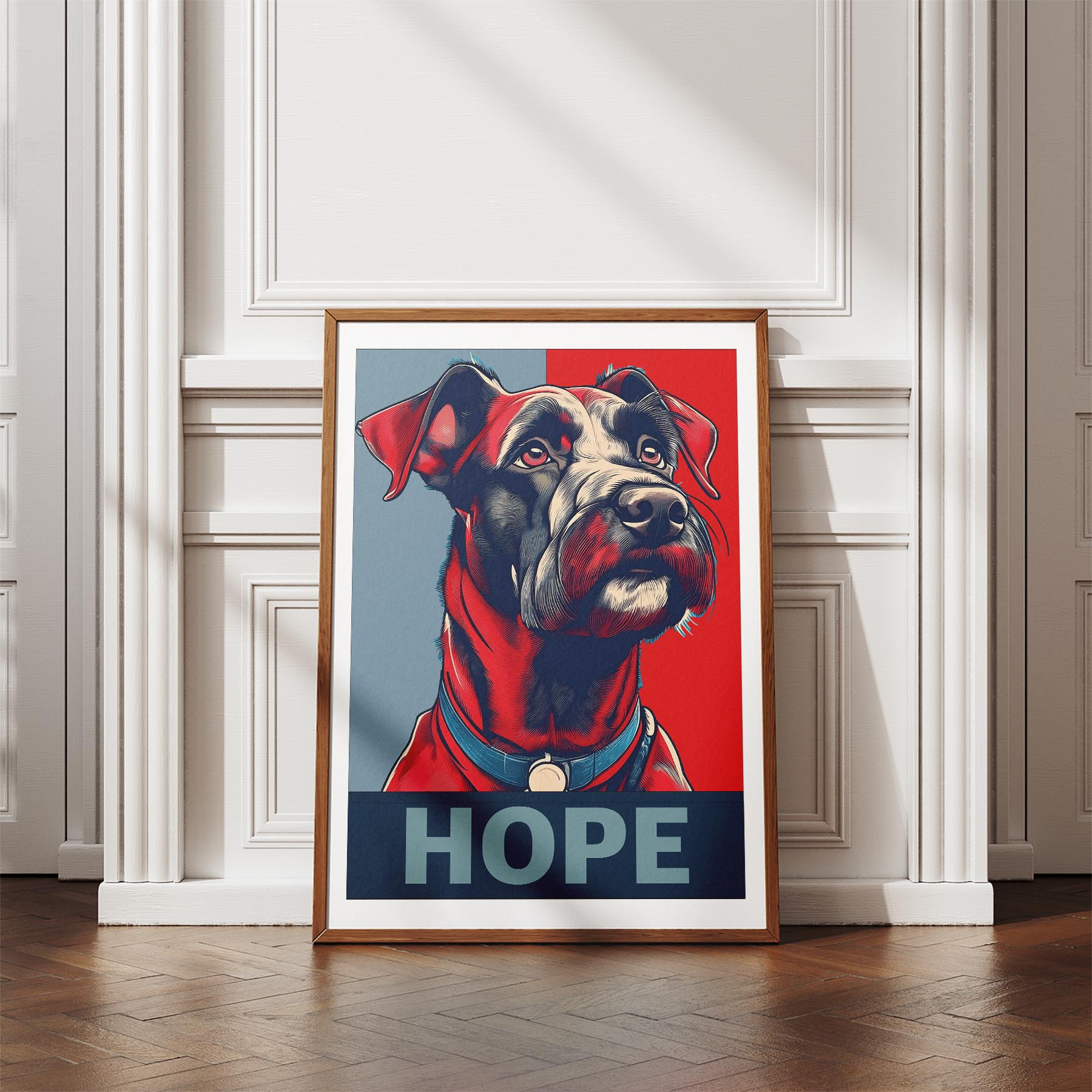 Black Russian Terrier HOPE Series Inspired by the Obama Poster image 4